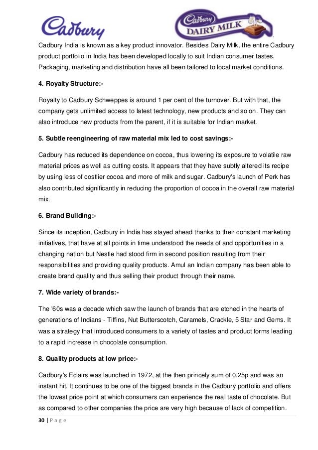 cadbury dairy milk brand personality Cadbury dairy mild product attributes